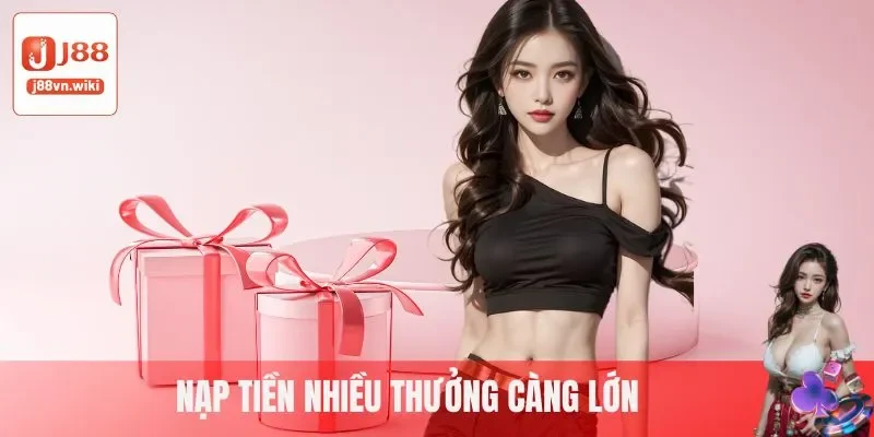 Nạp tiền nhiều thưởng càng lớn Nạp tiền nhiều thưởng càng lớn